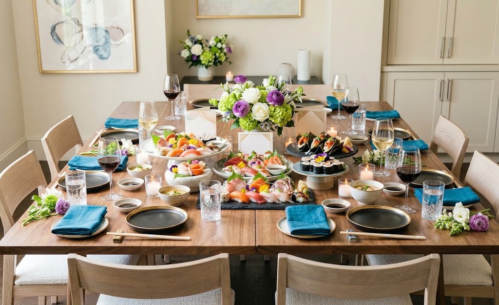 Private event celebration catered by Miya's Sushi